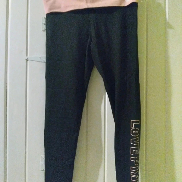 VS PINK foldover leggings-LARGE **NEW** - Picture 4 of 6